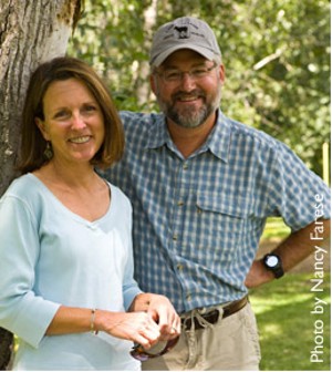 Kathleen and Brian Bean.  Photo by Nancy Farese, courtesy of lavalakelamb.com